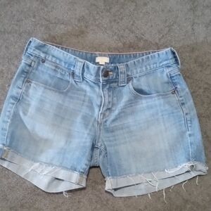 J. Crew Sky Blue Denim Shorts